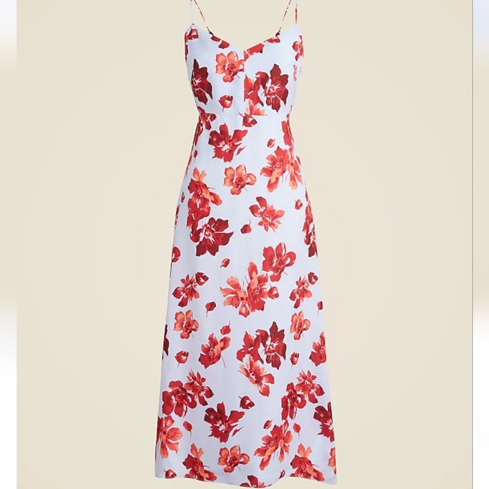 J. Crew Collection Natasha Slip Dress in Floral print